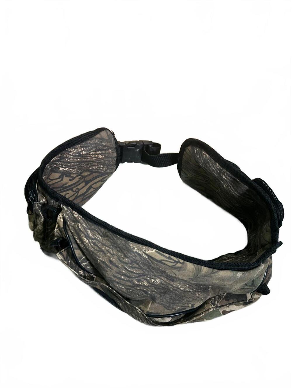 Conceal Trebark Camo Belt Bag Fanny Pack with 7 Pockets, Adjustable Canvas Belt,